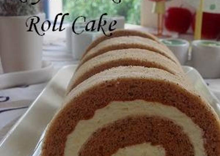 Recipe of Super Quick Homemade Royal Milk Tea Roll Cake