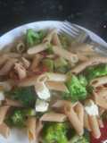 Haloumi and greens pasta