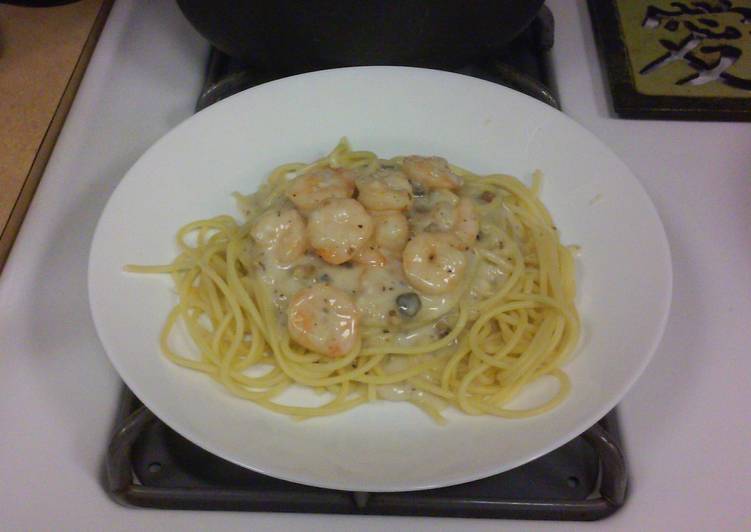 Recipe of Ultimate The infamous Shrimp Linguine cheat!