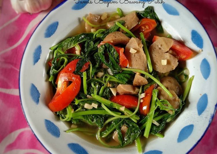 Tumis Bayam Bawang Putih