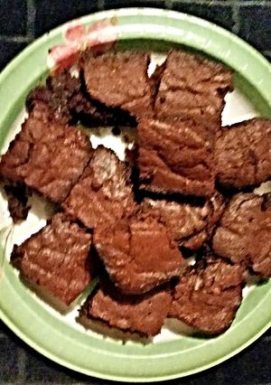 A picture of Tinklee's 3 ingredient brownies/ made by Alisha.