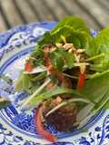 Summer Asian spiced Pork Balls with Salad
