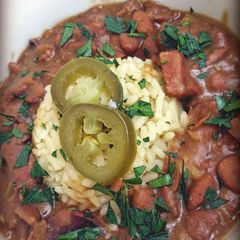 A picture of T' Jim's New Orleans Red Beans & Rice.