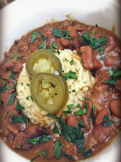 A picture of T' Jim's New Orleans Red Beans & Rice.