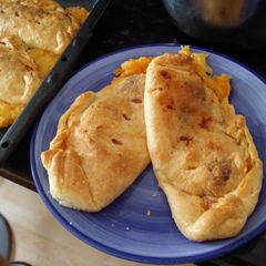 A picture of Cheese & onion pasties.