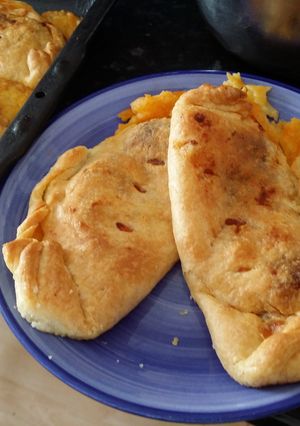 A picture of Cheese & onion pasties.