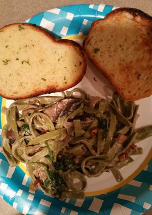 A picture of Pasta for one.