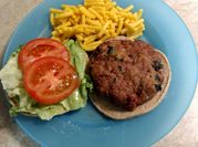 A picture of turkey burger