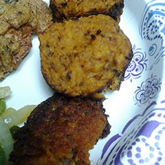 Butter Nut Squash Cakes A picture of Butter Nut Squash Cakes.
