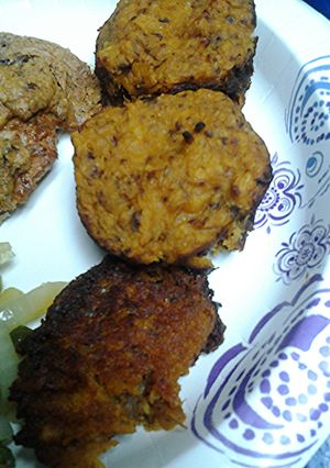 A picture of Butter Nut Squash Cakes.