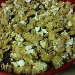 A picture of "More Please" Popcorn Mix.