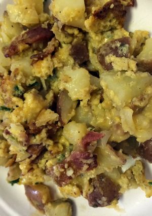 A picture of Ali's Breakfast Potatoes.