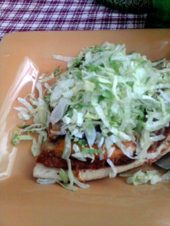 A picture of taco pizza.