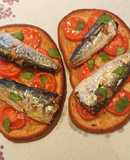 Bruschetta with sardines