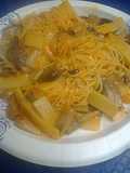 Canton noodles with mushrooms
