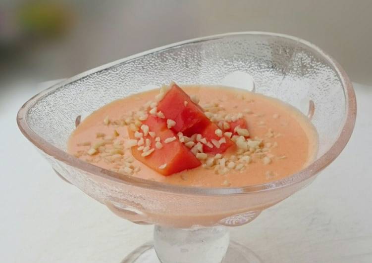 Recipe: Perfect Valentine&#39;s Day Papaya Coconut Vegan Dessert