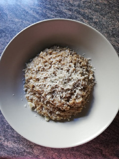 Una foto de Risotto de setas con queso viejo