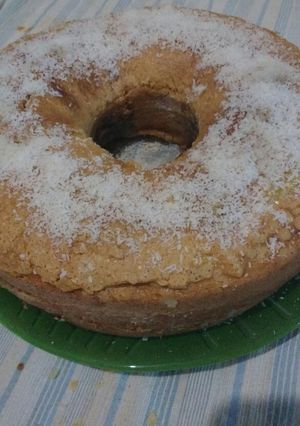 Una foto de Bizcochuelo de banana y dulce de leche..!