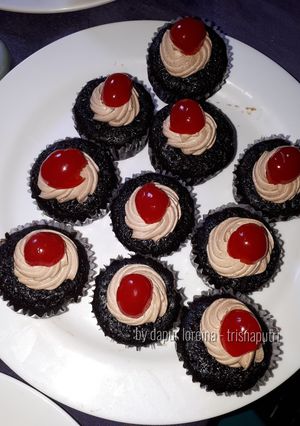 Foto resep Cupcake cokelat mix kopi no mikser
