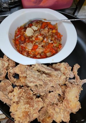Foto resep Ayam Tepung Sambal Embe
