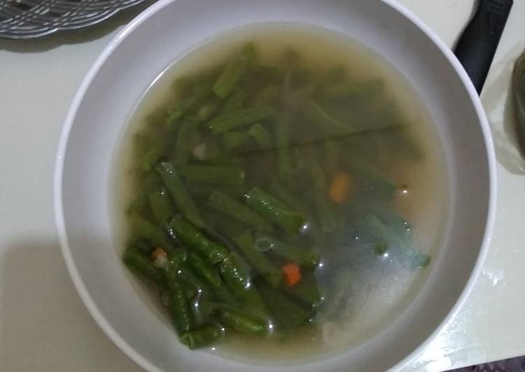 Sayur Asem kacang panjang praktis