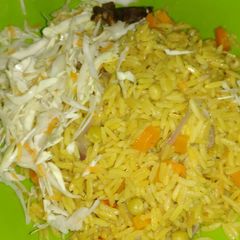 A picture of Fried Turmeric rice.
