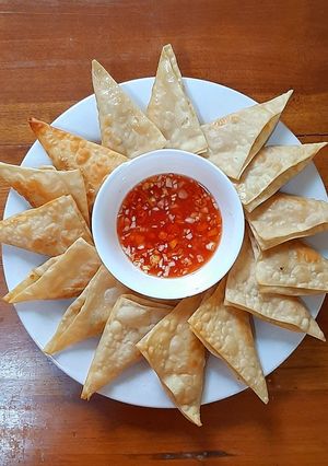 Foto resep Pangsit Goreng Saus Cuka