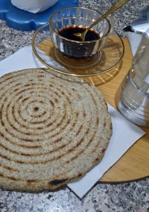 Une photo de Harcha à la semoule d'orge