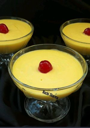 A picture of Mango pudding.