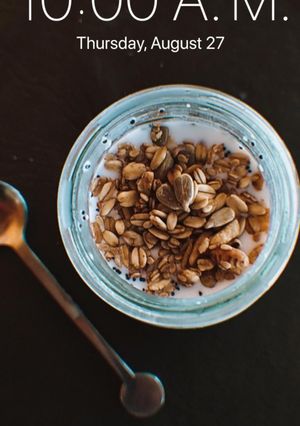 Una foto de Chía pudding, desayuno saludable