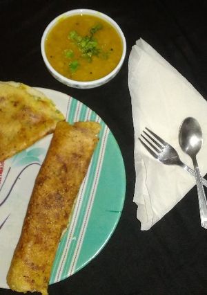 वेज मसाला डोसा (Veg masala dosa recipe in Hindi) रेसिपी मुख्य फोटो