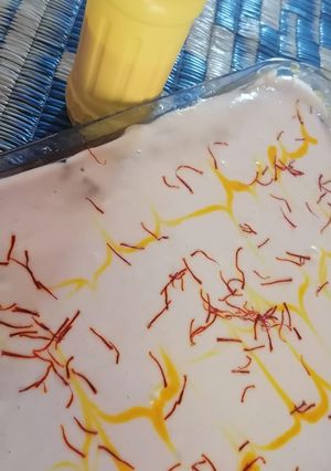 صورة لوصفة كيكه زعفران 🤤🤤