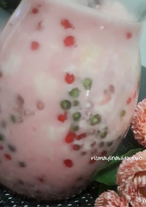 Foto resep #bikinramadhanberkesan#3# es tape santan kelapa bakar