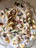 Nutty creamy fruits salad