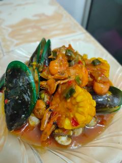 Foto resep Seafood saos padang 🦐🦞🦑🦪🌽🧅🍤