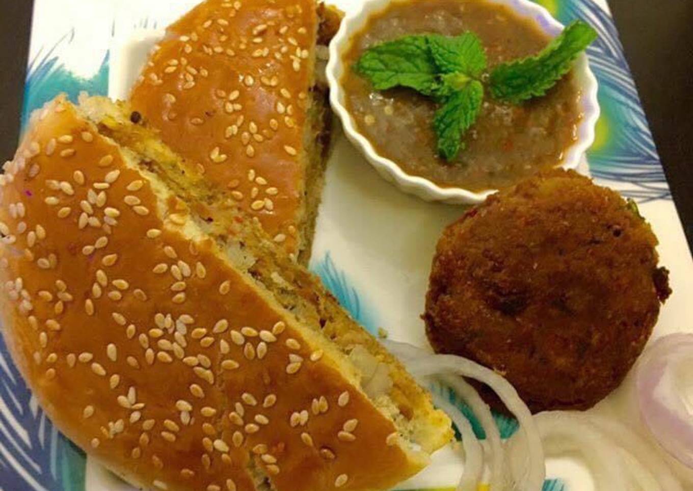 Karachi Street Food Bun Kabab