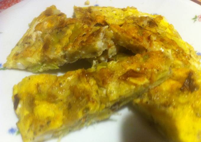 Passi a Fai  Qualsiasi notte della settimana Frittata di porri