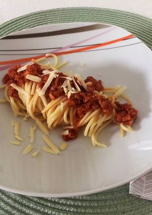 O poză a rețetei Spaghete cu sos.