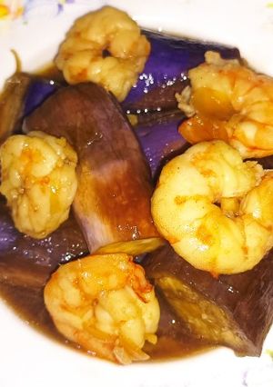 Foto resep Terong Udang Masak Kecap