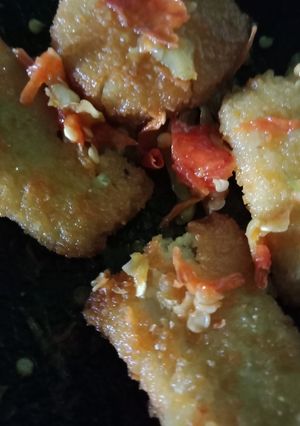 Foto resep Nugget ayam sambal penyet..ala gue🍣🍱🍗#diulekMakinAsiikk