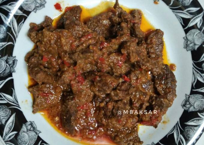 (anggap saja) Balado Daging Sapi Garing