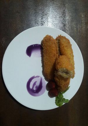 Foto resep Pisang pasir lapis blueberry