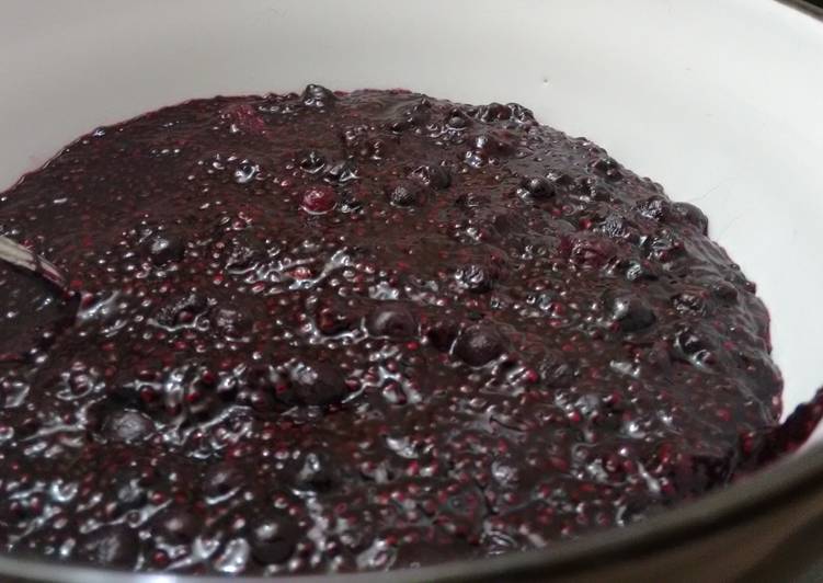 Easiest Way to Make Any-night-of-the-week Blueberry Chia seed Jam