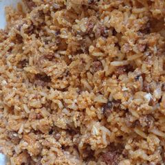A picture of Chorizo fried rice.