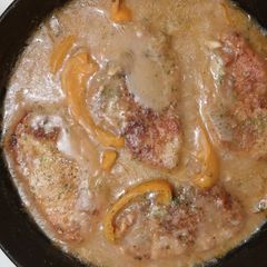 A picture of Smothered Pork Chops.
