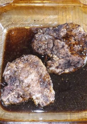 A picture of Marinated Pork Chops.