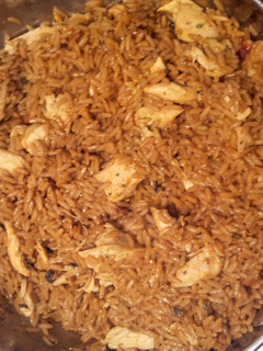 A picture of Ian`s Deconstructed Chicken Jambalaya.