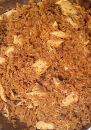 A picture of Ian`s Deconstructed Chicken Jambalaya.