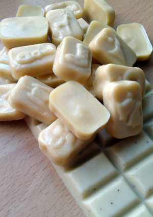 A picture of Vickys Homemade White Chocolate, GF DF EF SF NF.