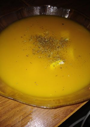 Una foto de Sopa de zapallo cabuttia
